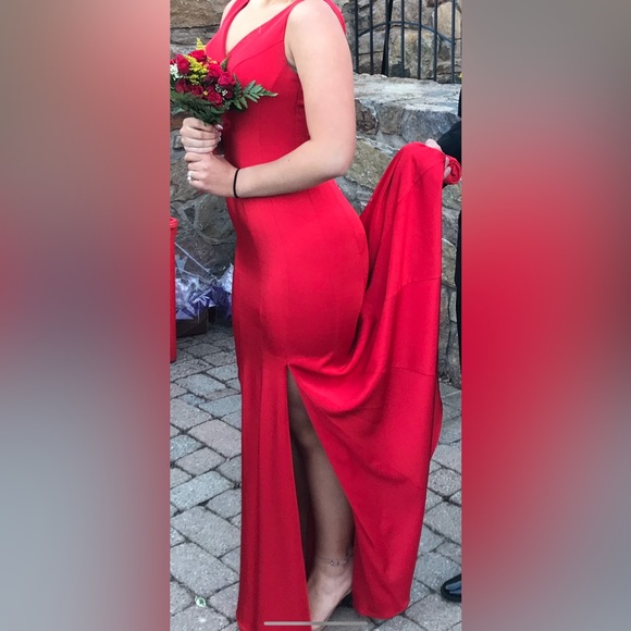 Let’s Red Ball Gown/Prom Dress size S - Picture 1 of 11